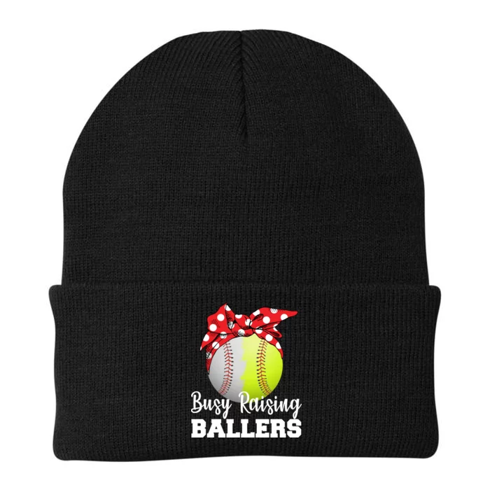 Busy Raising Ballers Knit Cap Winter Beanie