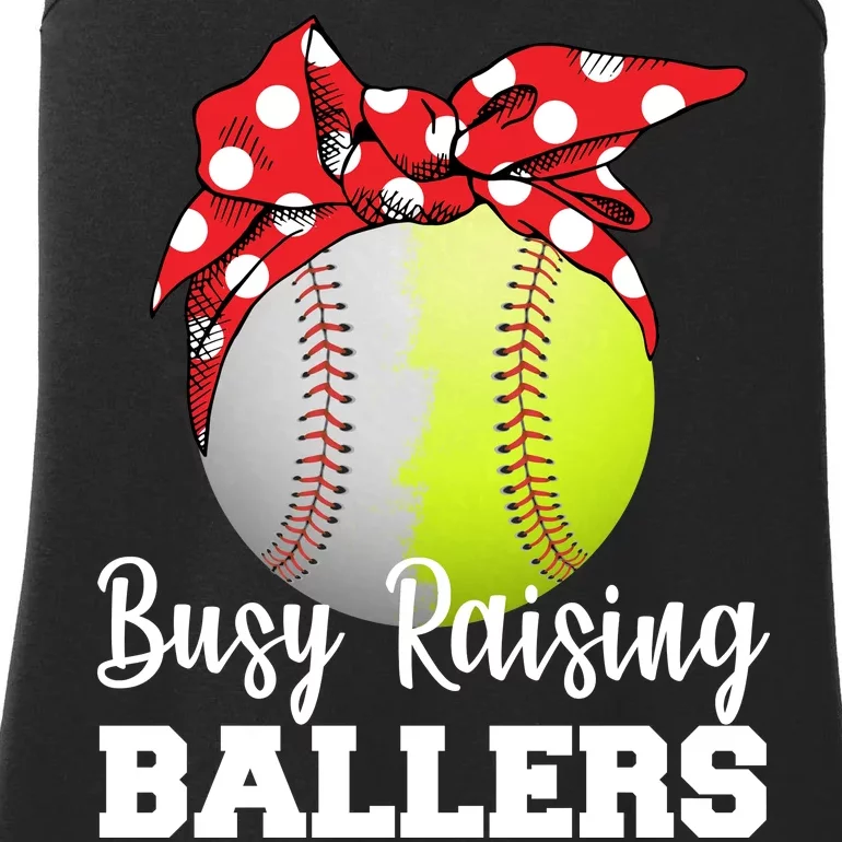 Busy Raising Ballers Ladies Essential Tank