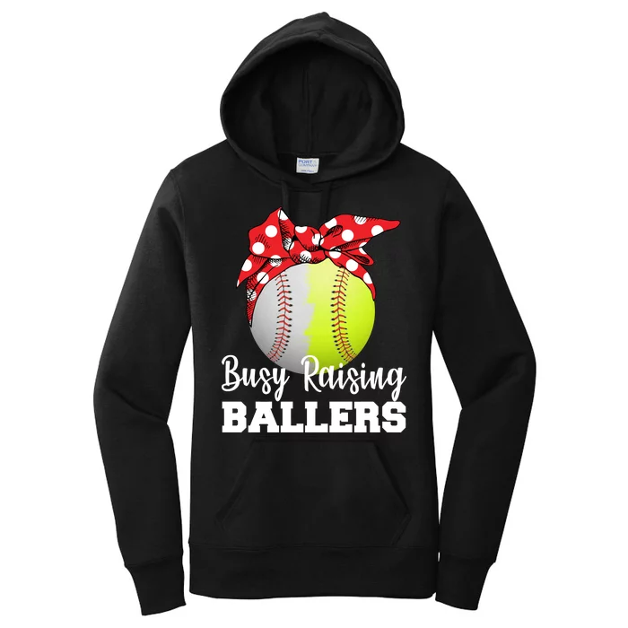 Busy Raising Ballers Women's Pullover Hoodie