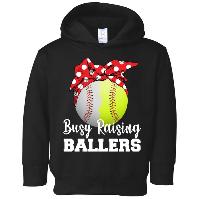 Busy Raising Ballers Toddler Hoodie