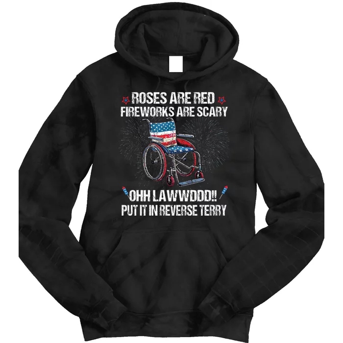 Back Up Terry Put It In Reverse Fireworks Fourth Of July Tie Dye Hoodie