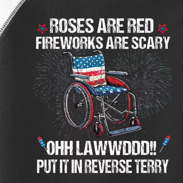 Back Up Terry Put It In Reverse Fireworks Fourth Of July Toddler Fine Jersey T-Shirt