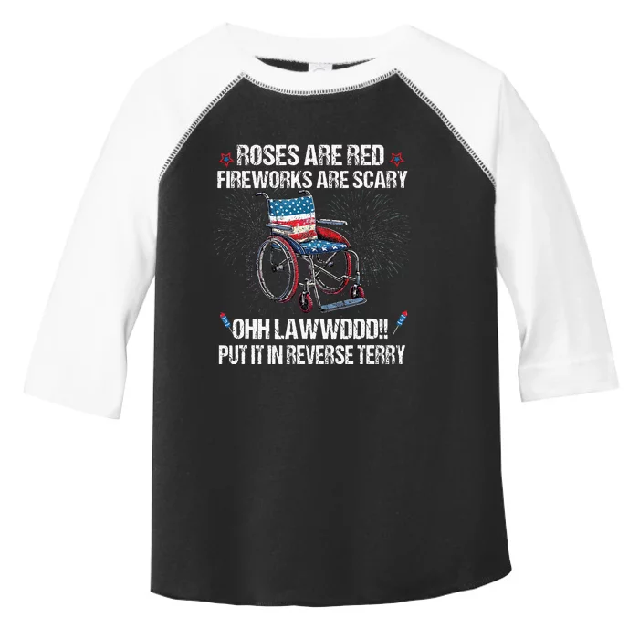 Back Up Terry Put It In Reverse Fireworks Fourth Of July Toddler Fine Jersey T-Shirt