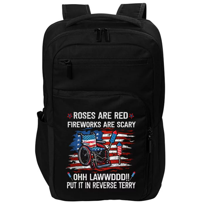 Back Up Terry Put It In Reverse Funny 4th Of July Distressed Impact Tech Backpack