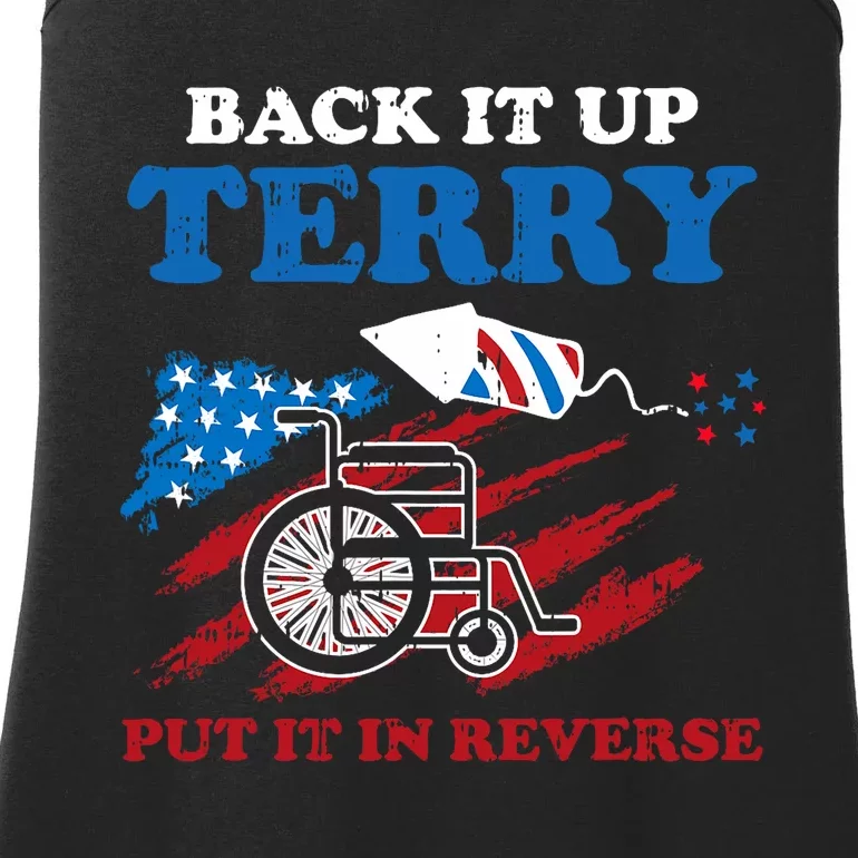 Back Up Terry Put It In Reverse 4th Of July Funny Patriotic Ladies Essential Tank