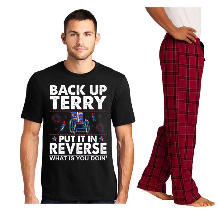 Back Up Terry Put It In Reverse Firework Funny 4th Of July Patriotic Pajama Set