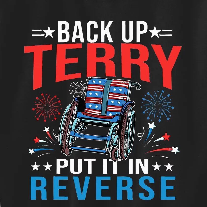 Back Up Terry Put It In Reverse Fireworks Funny 4th Of July Kids Sweatshirt