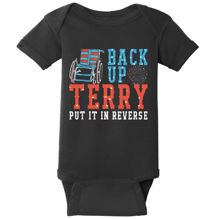 Back Up Terry Put It In Reverse Firework 4th Of July Baby Bodysuit