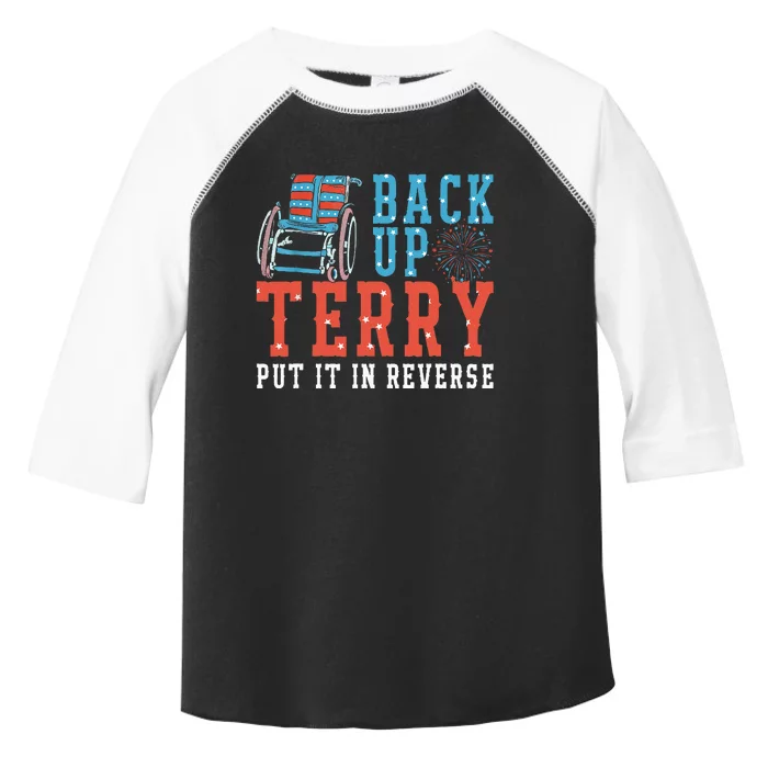 Back Up Terry Put It In Reverse Firework 4th Of July Toddler Fine Jersey T-Shirt