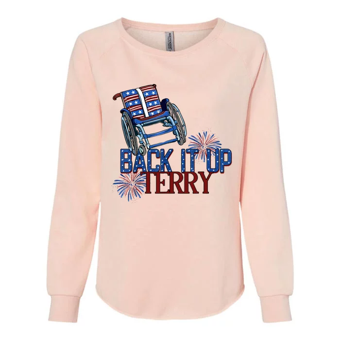 Back Up Terry Put It In Reverse Cute Gift Womens California Wash Sweatshirt