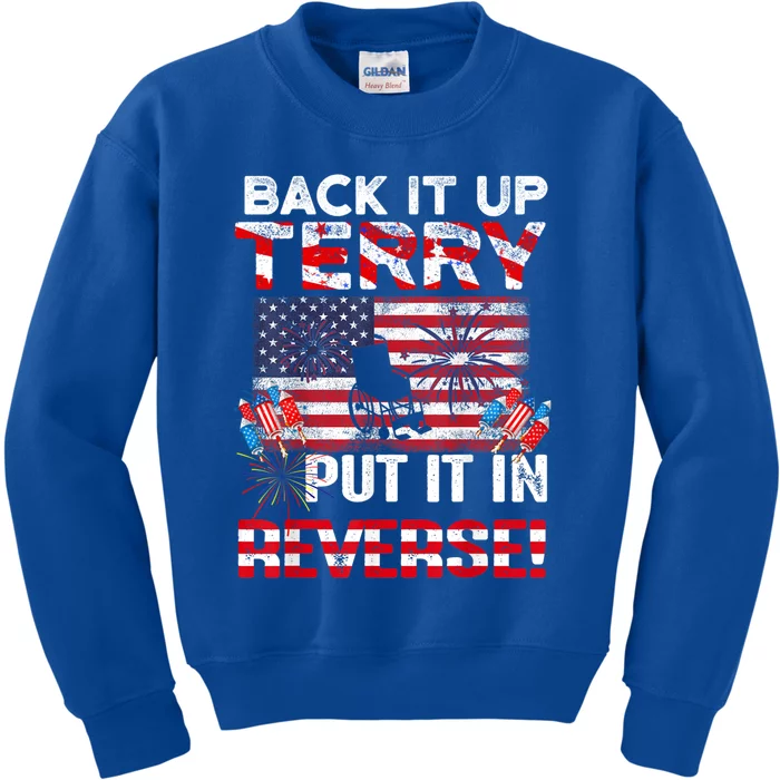 Back Up Terry Put It In Reverse Meaningful Gift Kids Sweatshirt