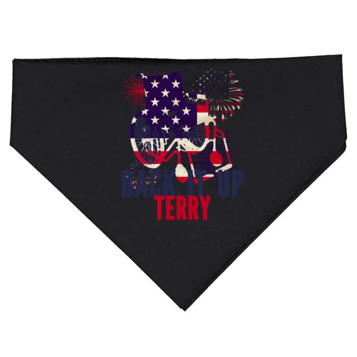 Back Up Terry Put It In Reverse 4th Of July USA-Made Doggie Bandana