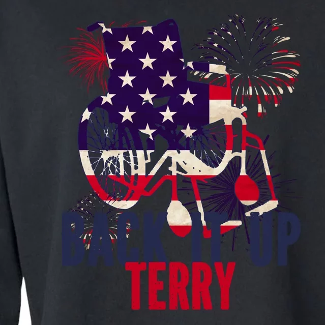 Back Up Terry Put It In Reverse 4th Of July Cropped Pullover Crew