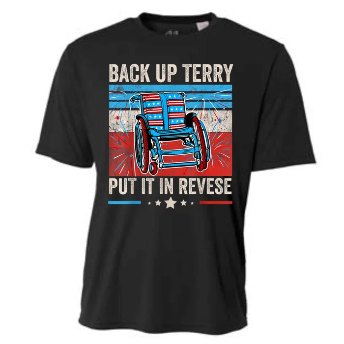 Back Up Terry Put It In Reverse 4th Of July Funny Patriotic Cooling Performance Crew T-Shirt