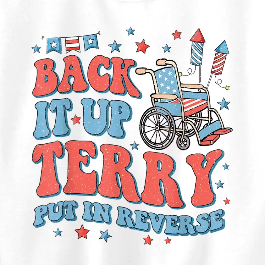 Back Up Terry Put It In Reverse Firework Funny 4th Of July Shirts Kids Sweatshirt