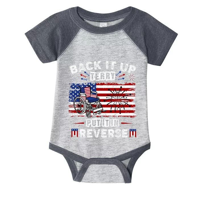 Back Up Terry Put It In Reverse Firework Funny 4th Of July Infant Baby Jersey Bodysuit