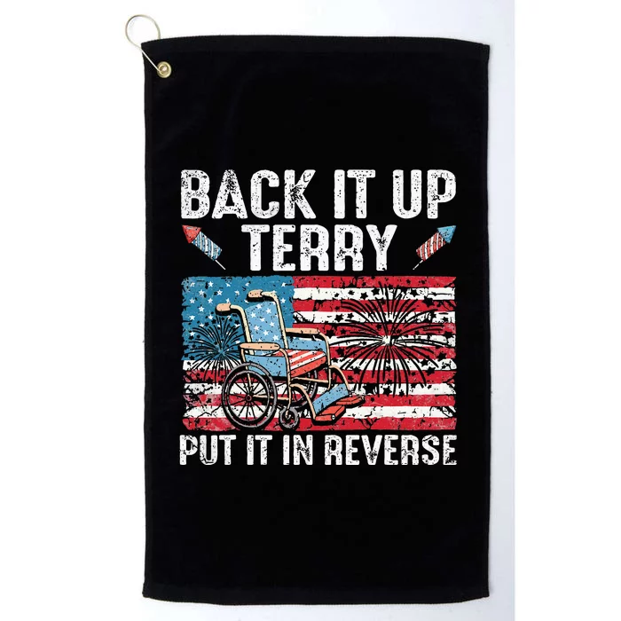 Back Up Terry Put It In Reverse Firework Platinum Collection Golf Towel