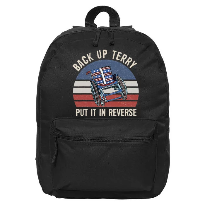 Back Up Terry Put It In Reverse Firework Vintage 4th Of July 16 in Basic Backpack