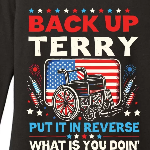 Back Up Terry 4th Of July Womens CVC Long Sleeve Shirt