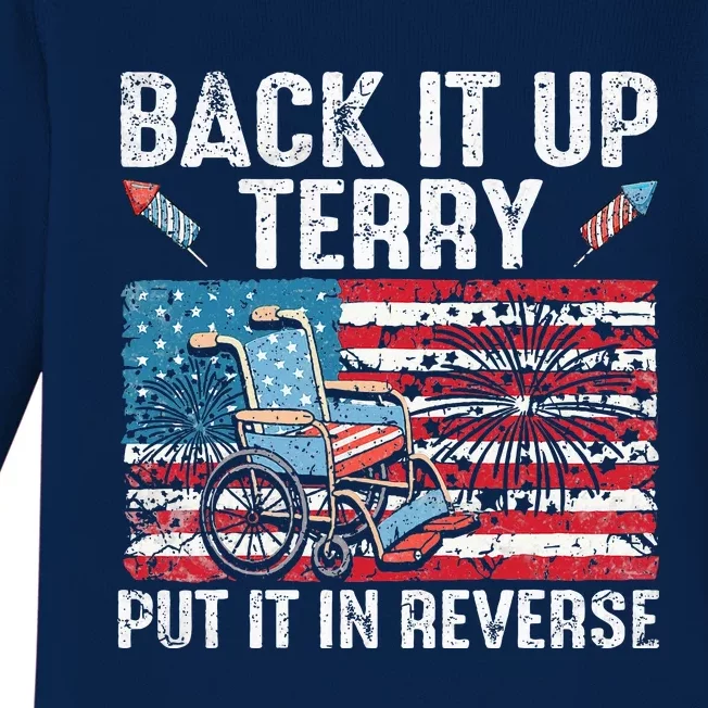 Back Up Terry Put It In Reverse Firework Baby Long Sleeve Bodysuit