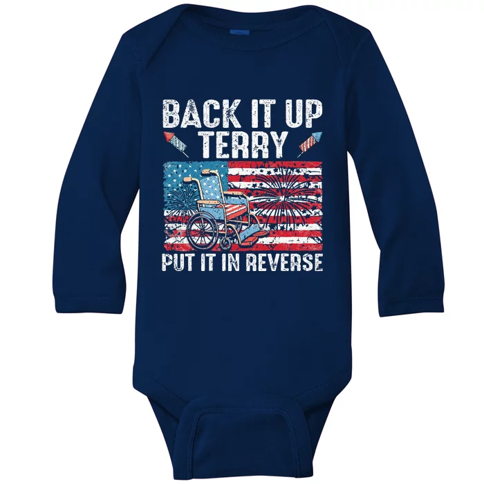 Back Up Terry Put It In Reverse Firework Baby Long Sleeve Bodysuit