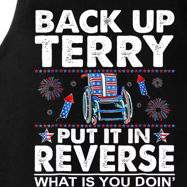 Back Up Terry Put It In Reverse Firework Funny 4th Of July Great Gift Ladies Tri-Blend Wicking Tank