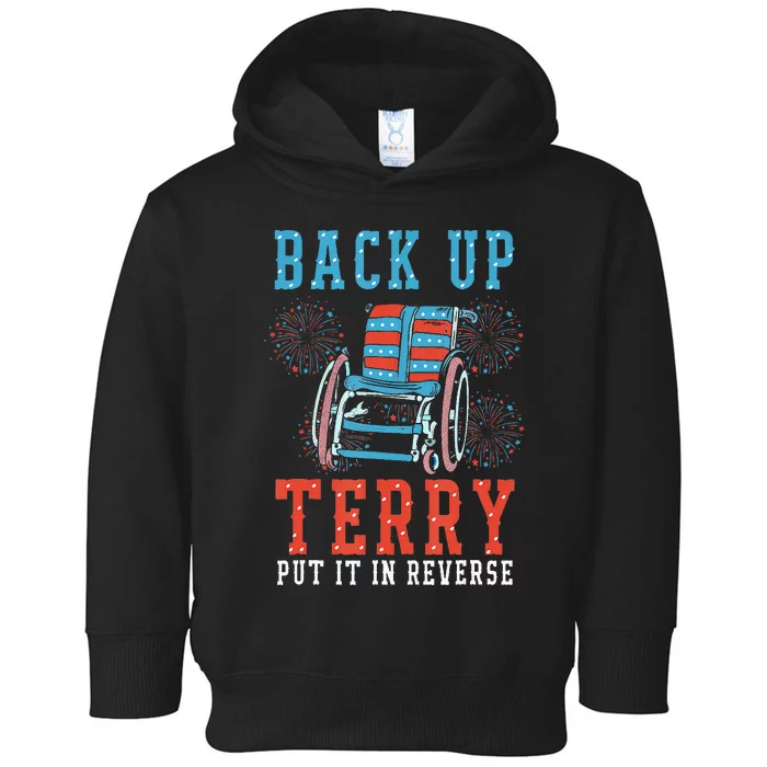 Back Up Terry Put It In Reverse Firework 4th Of July Toddler Hoodie