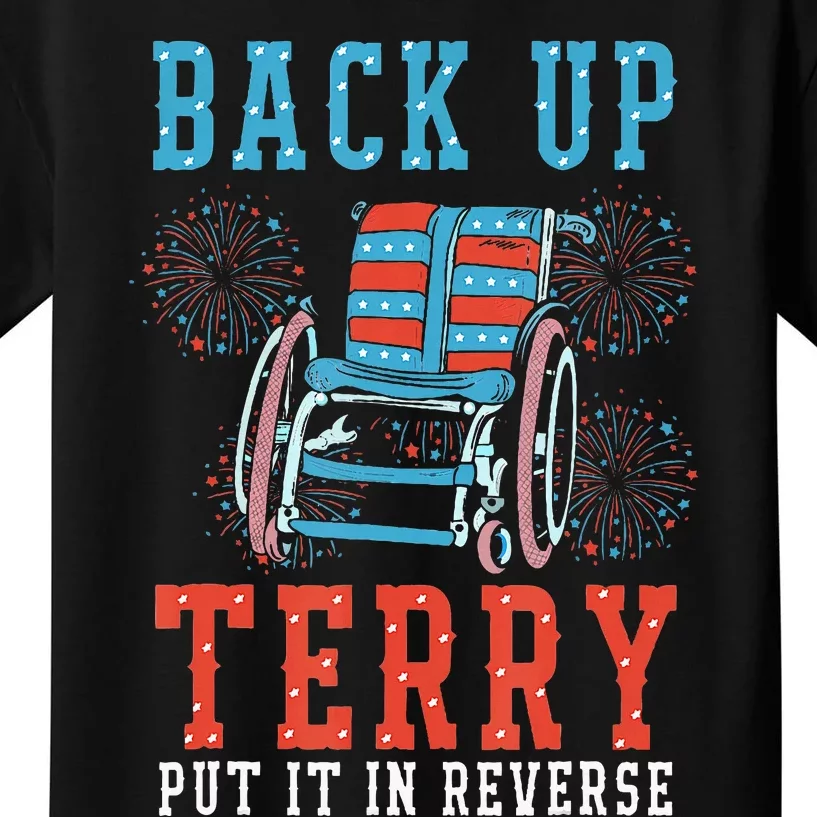 Back Up Terry Put It In Reverse Firework 4th Of July Kids T-Shirt