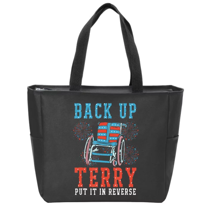 Back Up Terry Put It In Reverse Firework 4th Of July Zip Tote Bag