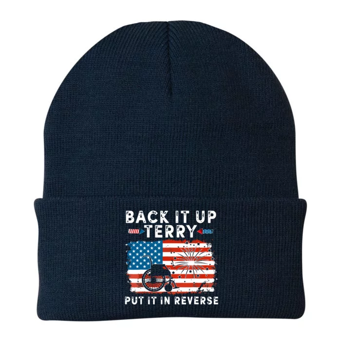 Back Up Terry Put It In Reverse 4th July Us Flag Fireworks Knit Cap Winter Beanie