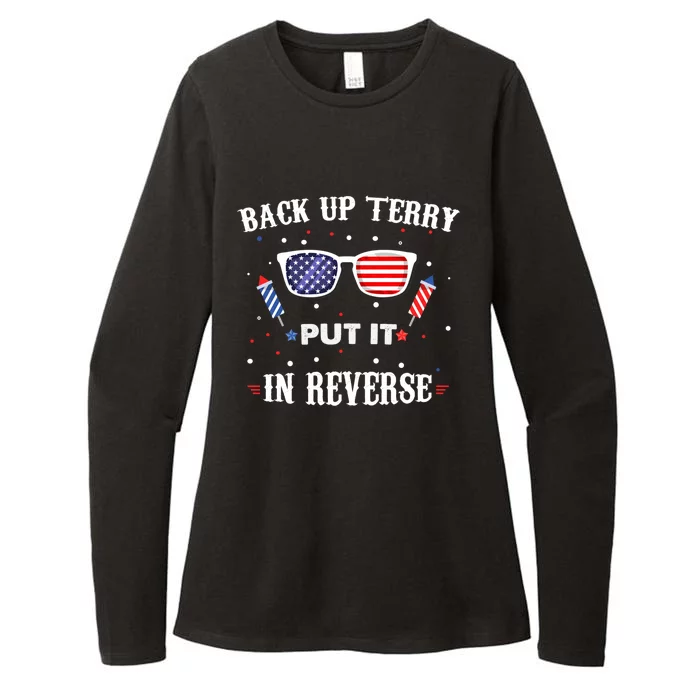 Back Up Terry Put It In Reverse 4th July Patriotic Us Flag Cute Gift Womens CVC Long Sleeve Shirt