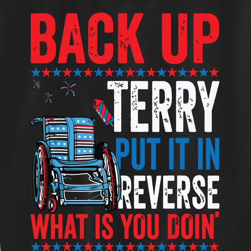 Back Up Terry Put It In Reverse Firework 4th Of July Kids Sweatshirt