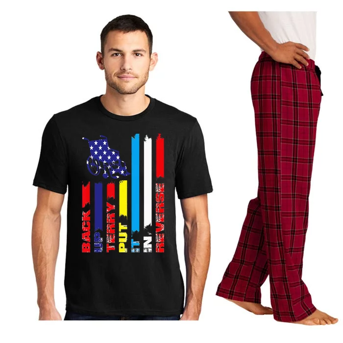 Back Up Terry Put It In Reverse Firework flag 4th Of July Pajama Set