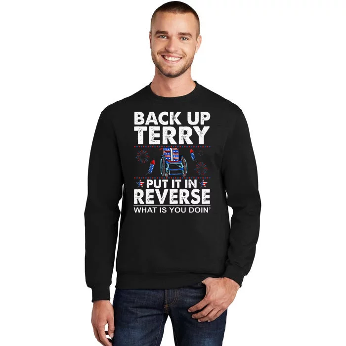 Back Up Terry Put It In Reverse Firework Funny 4th Of July Sweatshirt