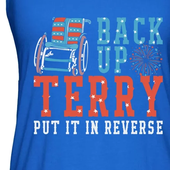 Back Up Terry Put It In Reverse Firework Patriotic 4th July Gift Ladies Essential Flowy Tank