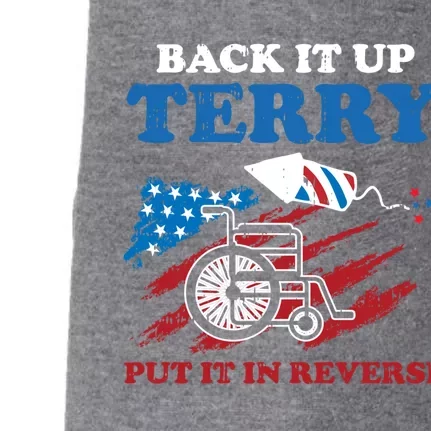 Back Up Terry Put It In Reverse 4th Of July Funny Patriotic Gift Doggie 3-End Fleece Hoodie