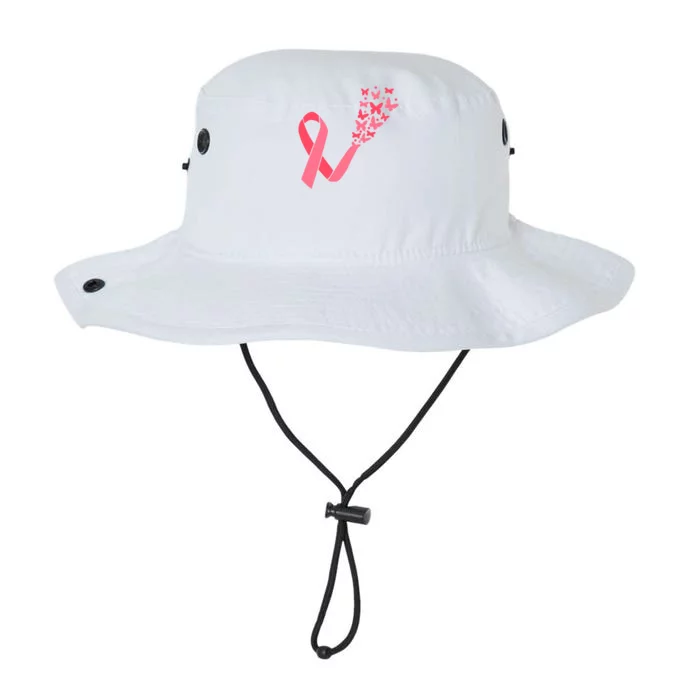 Butterfly Burst Breast Cancer Ribbon Legacy Cool Fit Booney Bucket Hat