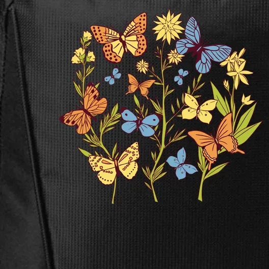 Butterfly Garden Flowers City Backpack