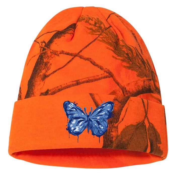 Butterfly Ink Dripping Kati - 12in Camo Beanie