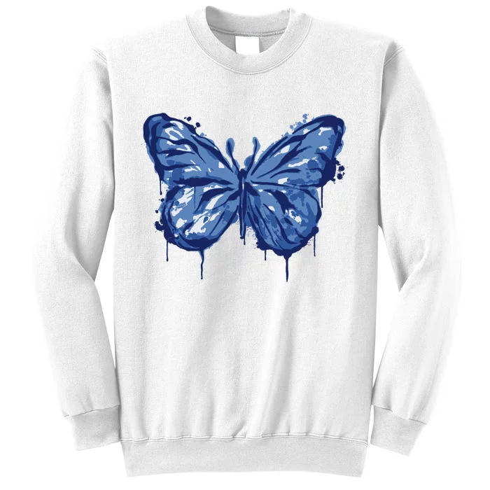 Butterfly Ink Dripping Sweatshirt