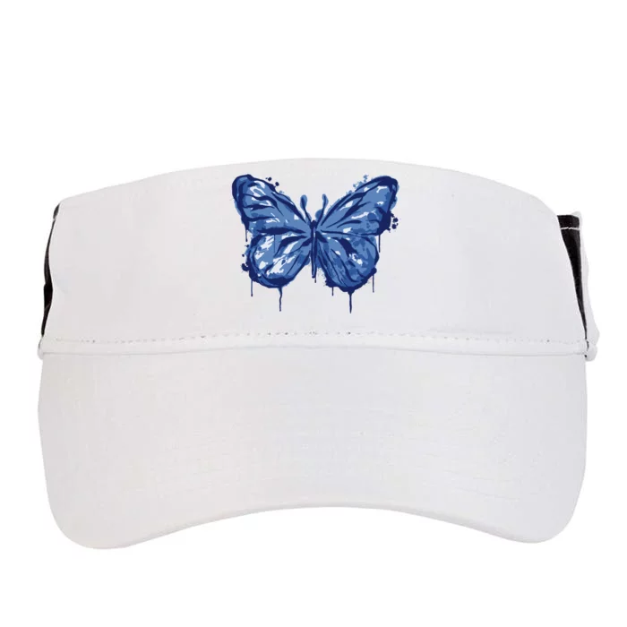 Butterfly Ink Dripping Adult Drive Performance Visor