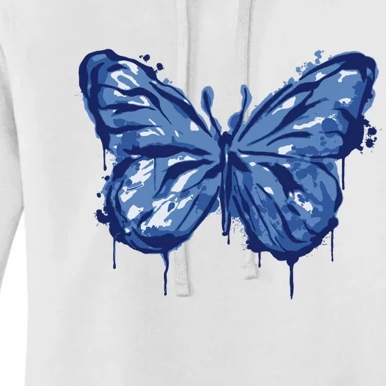 Butterfly Ink Dripping Women's Pullover Hoodie