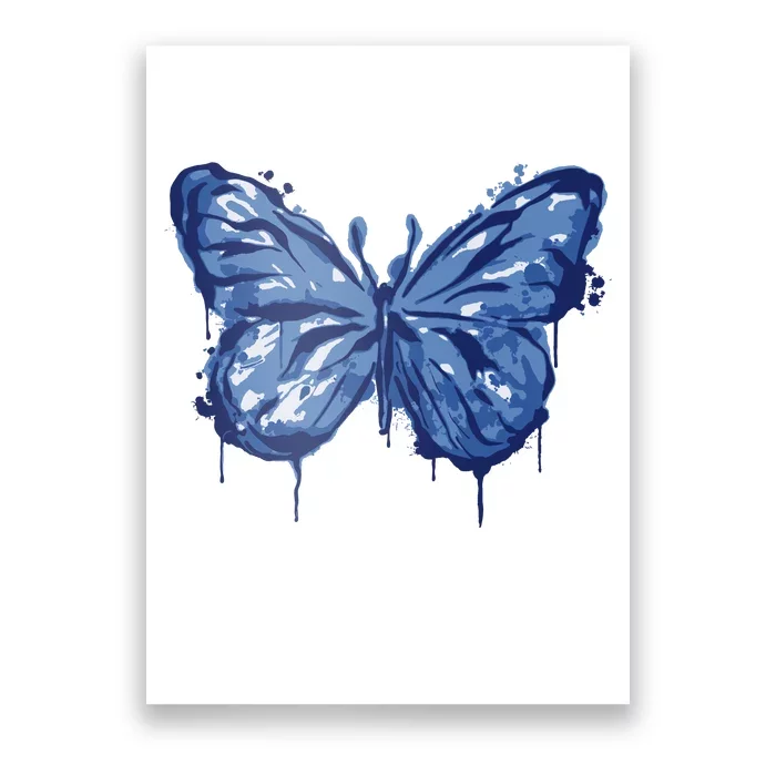 Butterfly Ink Dripping Poster