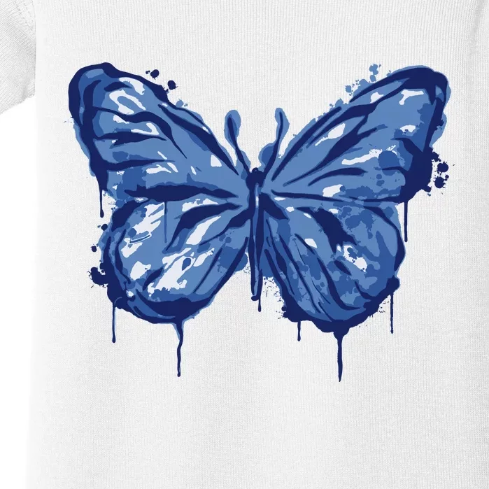 Butterfly Ink Dripping Baby Bodysuit