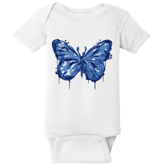 Butterfly Ink Dripping Baby Bodysuit