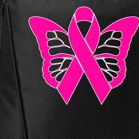 Butterfly Ribbon Breast Cancer City Backpack