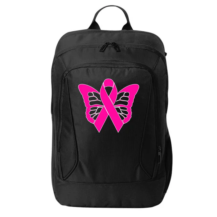 Butterfly Ribbon Breast Cancer City Backpack