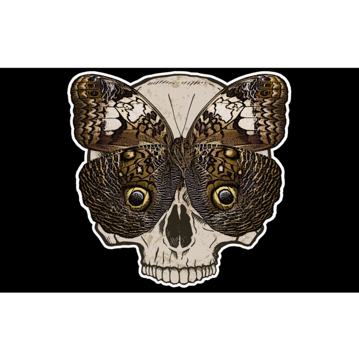 Butterfly Skull Moth Bumper Sticker