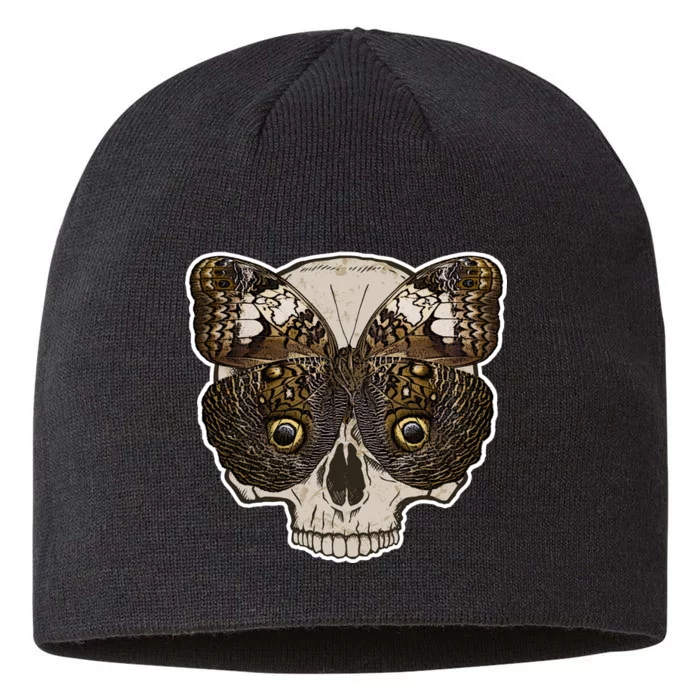 Butterfly Skull Moth 8 1/2in Sustainable Knit Beanie