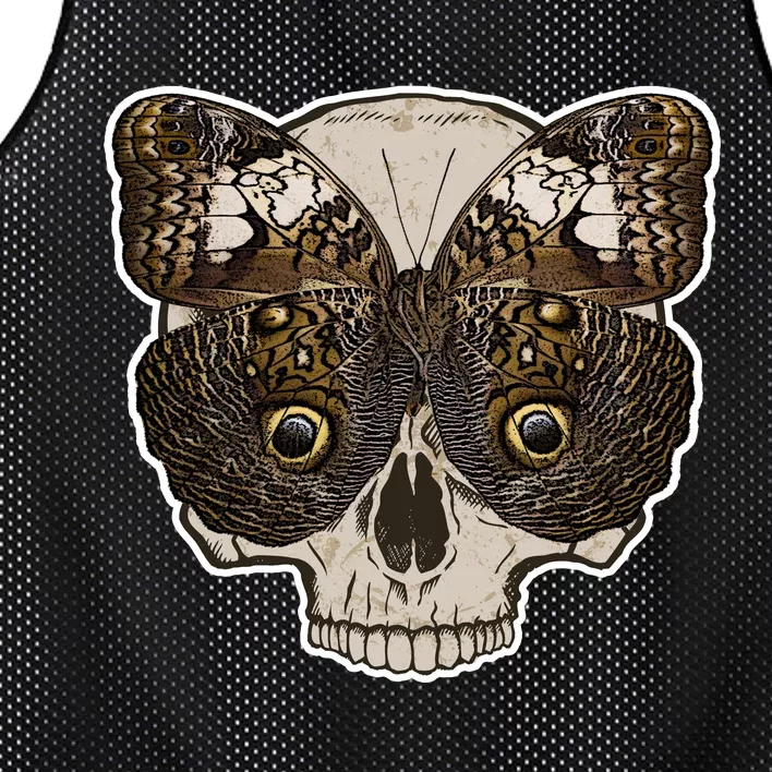 Butterfly Skull Moth Mesh Reversible Basketball Jersey Tank